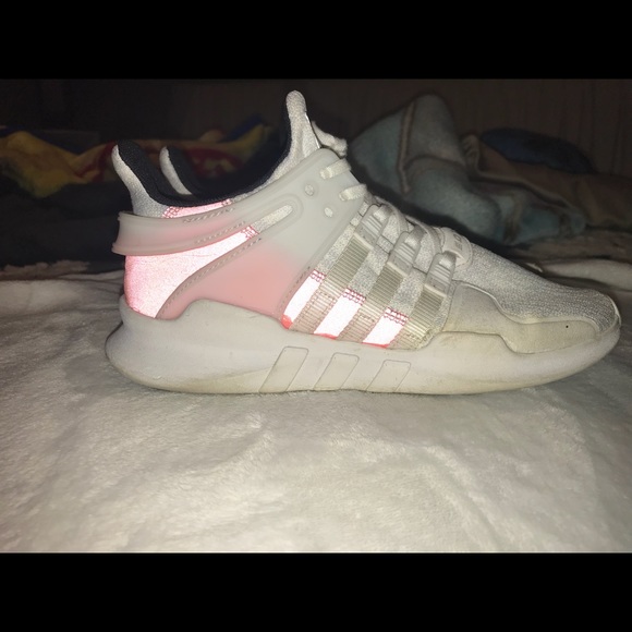 White and pink adidas eqt - Picture 3 of 7